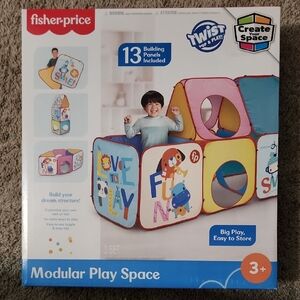 Fisher-Price Multicolor Modular Play Space Set New In Box : FOLDS FLAT!